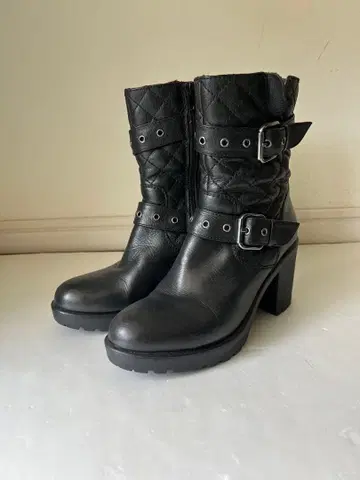 브루노프레미 블랙 퀼팅 부츠