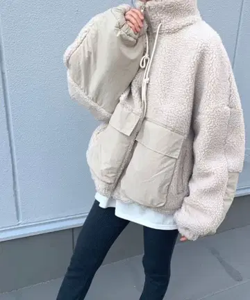 CANAL JEAN [ via j ] 보아 지퍼 블루종