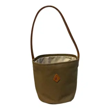 CLEDRAN 캔버스 x 가죽 버킷형 토트백 일본제