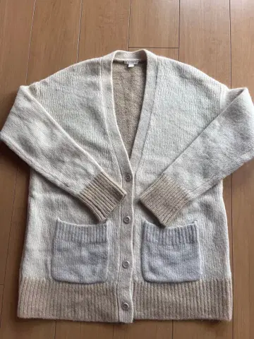 COS 니트 가디건 크림색 베이지