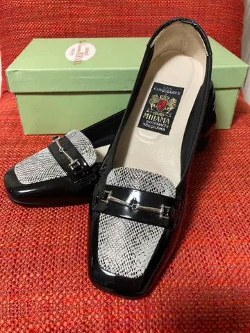 MIHAMA*에나멜*블랙*23.5cm