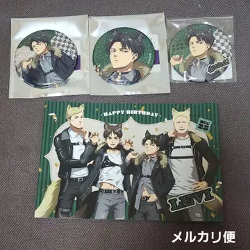 진격의 거인 마루이 리바이 늑대인간 캔뱃지 벌스데이