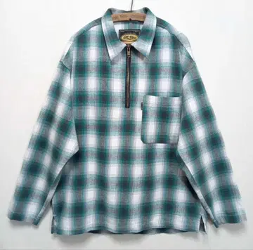 90s USA제 BC ETHIC 옴브레 체크 풀오버