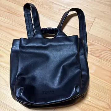 CAMPER 블랙 가죽 백팩 2웨이