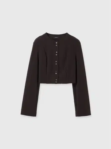 [ 새상품 미사용 ] anuans 컷 조젯 숏 가디건