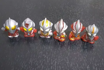 울트라맨 손가락 인형 레드 클리어 6체 세트