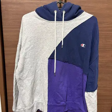 Champion 패치워크 후드 부착 후드티 Women's M