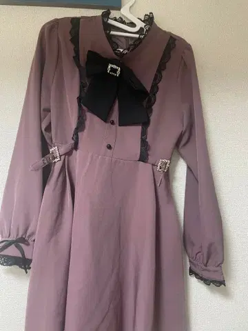 ROJITA 퍼플 리본 포함 원피스