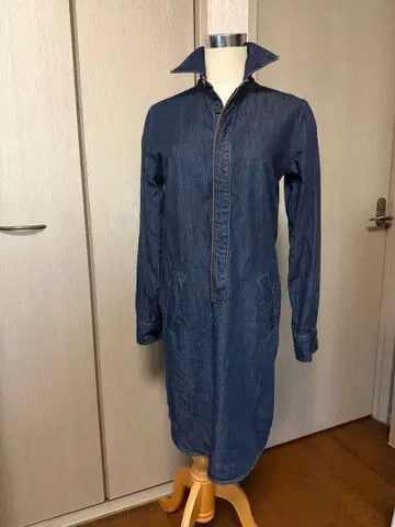 랄프 로렌 여성용 데님 튜닉 원피스 사이즈 2 S