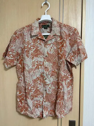 [ 미사용품 ] 에디 바우어의 코튼 린넨 반팔 하와이안 셔츠