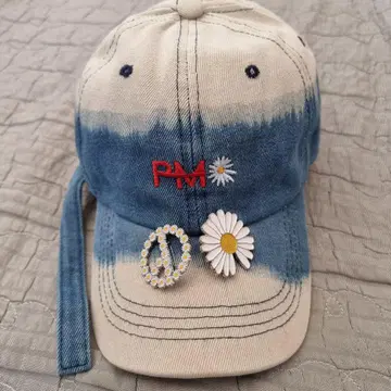 G Dragon 데님 데이지 캡과 데이지 브로치와 데이지 핀 배지