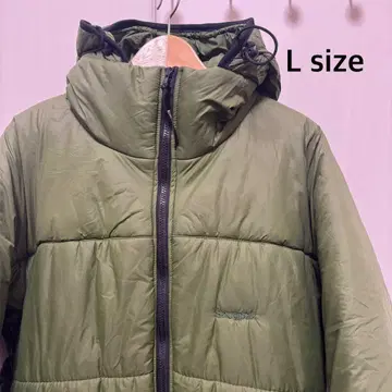 Snugpak 올리브 그린 후드 부착 다운 자켓 L size