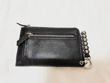 이어파피용 프래그먼트 케이스 천연 가죽 스터드 블랙 블랙 가죽