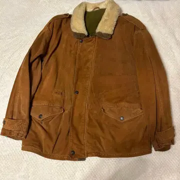 1980년대 이탈리아제 스웨이드 가죽 점퍼 SCOUT