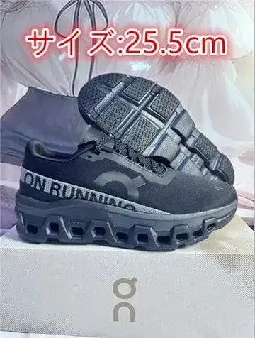 On Cloudmonster2 블랙 스니커즈 25.5cm