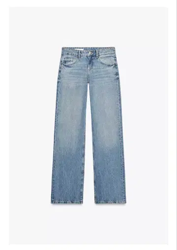 ZARA 와이드 레그 로우라이즈 청바지