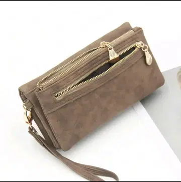 브라운 장지갑 다기능 8 포켓