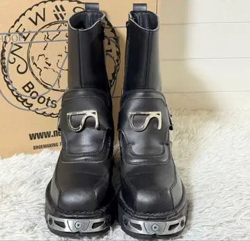 LHP NEWROCK 뉴락 가죽 부츠 블랙 40