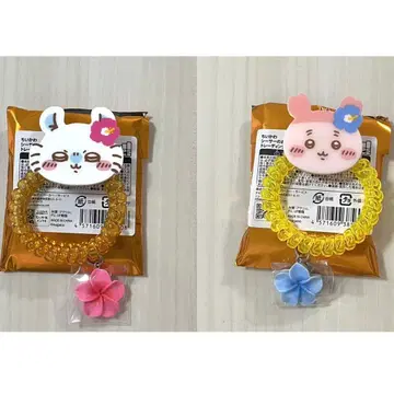 치이카와 (먼작귀) 시사 기념품 가게 코일 머리끈 2개 세트