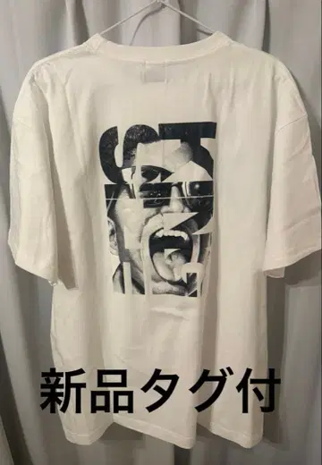 KING SIZE 화이트 T셔츠 그래픽 XL