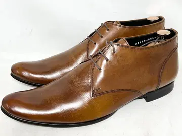 새상품급 일본제 RENATO 41 가죽 처카 부츠 브라운