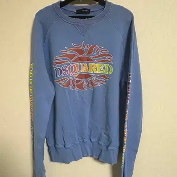 DSQUARED 블루 맨투맨 USED