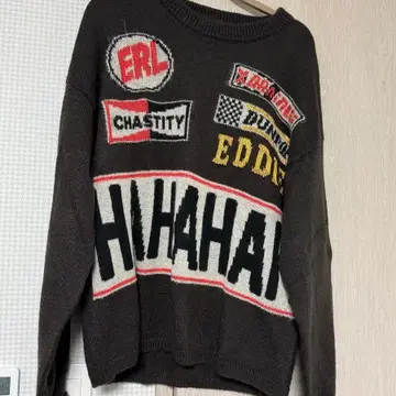 ERL Unisex Hahahah Wool Mohair Sweater | 브랜드 중고거래 플랫폼