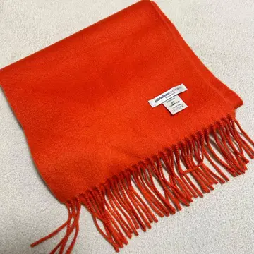 Johnstons 캐시미어 100% 오렌지 머플러