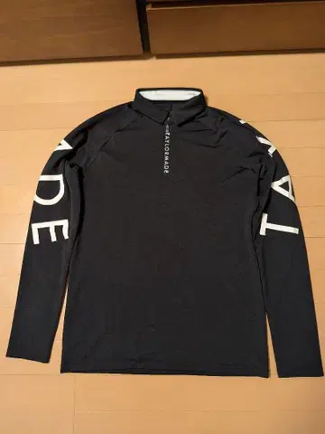 테일러메이드 긴팔 피케 셔츠 타이니 칼라 빅 로고 지퍼 슬림 핏