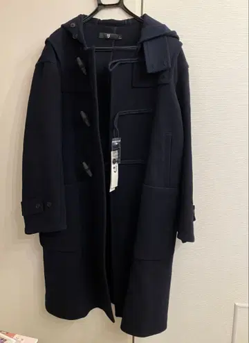 [ 미사용 택 포함 ] UNIQLO+J 남성용 더플 코트 네이비 L