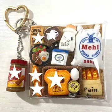 가챠 파우치 PEANUTS 모닝 세트