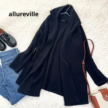 알아바일 숄카라 롱 가운 라이트 아우터 겉옷 면 100 블랙