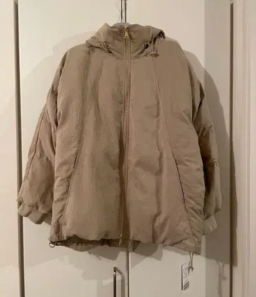 택 포함 새상품 SLOBE IENA 충전솜 볼륨 후드 블루종