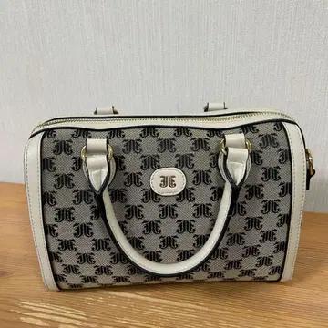 쥬에티 jouetie JJ 모노그램 자카드 미디엄 보스턴 백
