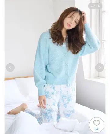 SNIDEL HOME 컬러 가디건 블루