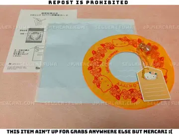 [ 미사용 ] 산리오 헬로키티 하이비스커스 튜브형 카드 레터 세트 편지