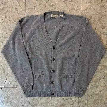 90s St. John's Bay 그레이 V넥 가디건 L 사이즈