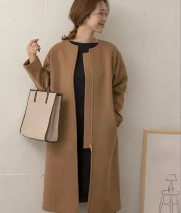 [ URBAN RESEARCH DOORS ] 노카라 울 코트 카멜