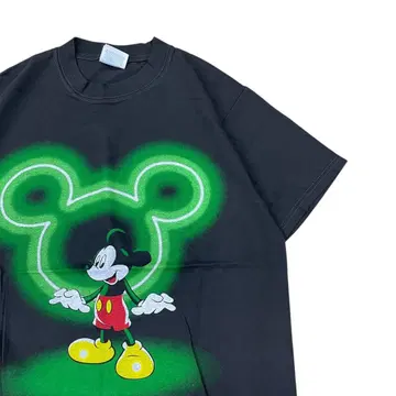 Disney Mickey 미키 거울 반사 T셔츠
