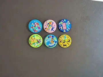 디즈니 자수 캔뱃지 6개 세트