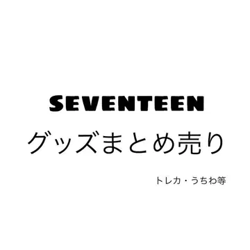 SEVENTEEN 굿즈 묶음 판매
