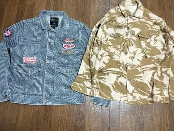 [ 2개 세트 ] 밀리터리 자켓 & 히코리 워크 자켓 묶음 판매