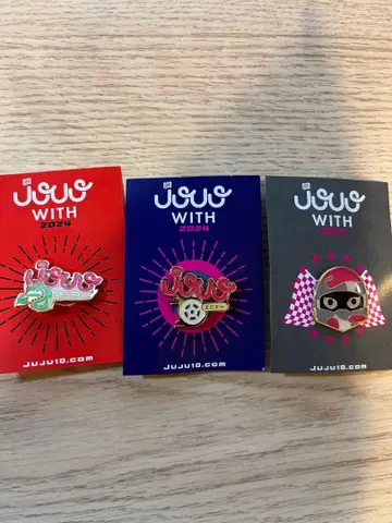 노다 juju 핀 배지 세트
