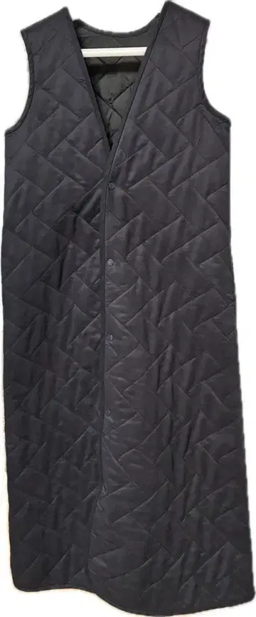 DRESSLAVE 리버서블 퀼팅 롱 베스트