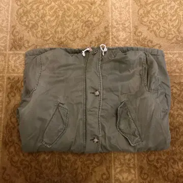 Abercrombie & Fitch 그린 모즈 코트 밀리터리 Y2K