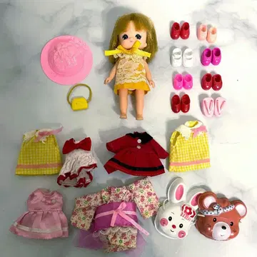 리카짱 쌍둥이 여동생 마키짱 본체 유카타 의류 잡화 세트