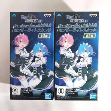 애니메이션 리제로 캐릭터 굿즈 센서 라이트 스탠드 새상품 미개봉품