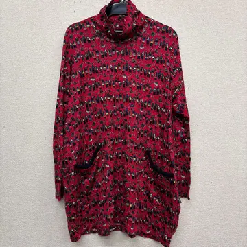 Topy's 올 패턴 터틀넥 원피스 일본제