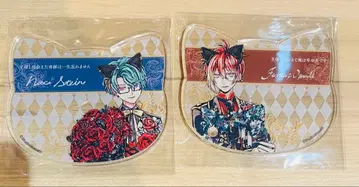 악마 집사와 검은 고양이 난자타운 페네스 너클 아크릴 코스터 세트