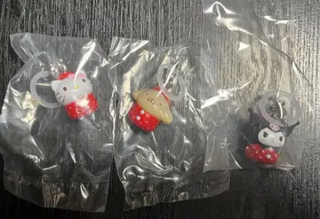 산리오 캐릭터즈 딸기 메지루시 액세서리 3개 세트